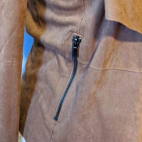 NEW Bagatelle Soft Vegan Suede w/Spandex Jacket - Picture 2 of 4